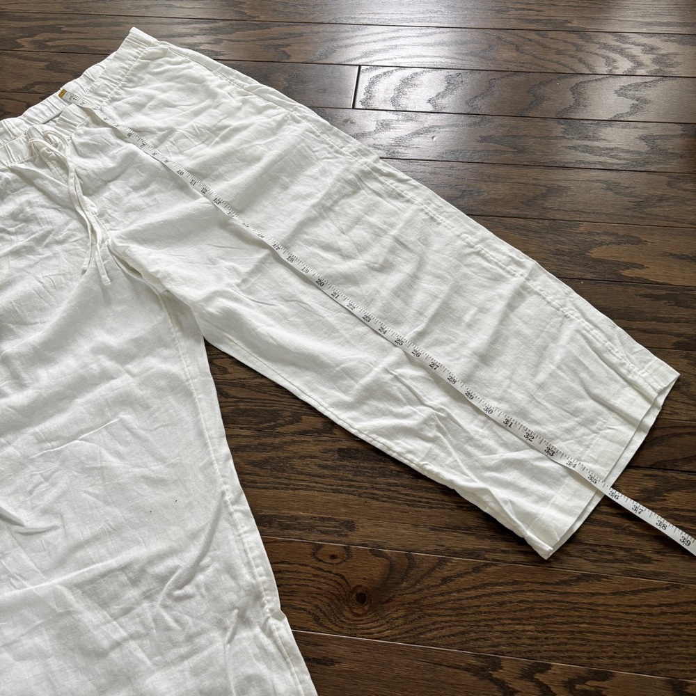 Aritzia Sontag Linen Cropped Pant Babaton The Group Pants XL NEW NWT - Picture 9 of 13